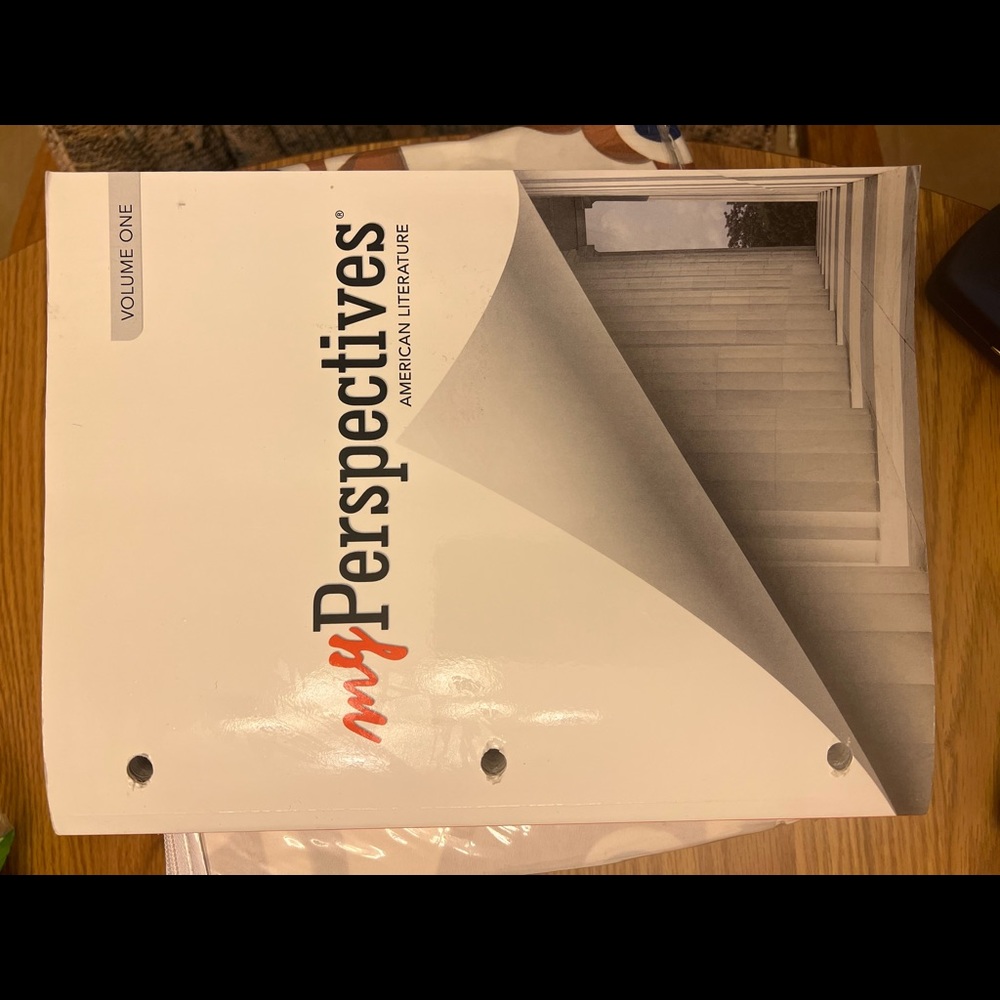 My Perspectives American Literature Volume 1 Textbook